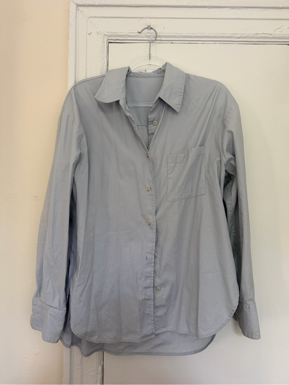 Reformation blue Button-Down Shirt